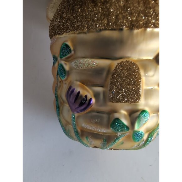 Patricia Breen Clover Hive & Bee Glittered Wings Spring Christmas Ornament Vtg - Picture 5 of 6